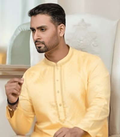Yellow Festive Cotton Panjabi