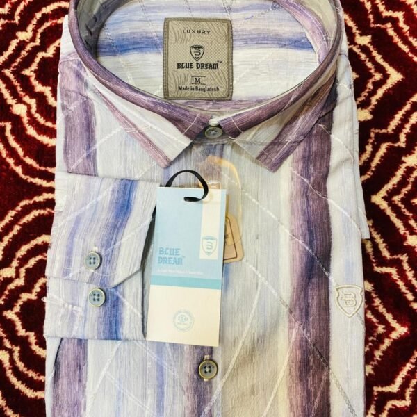 White with Brown and Blue Checkered Patterns